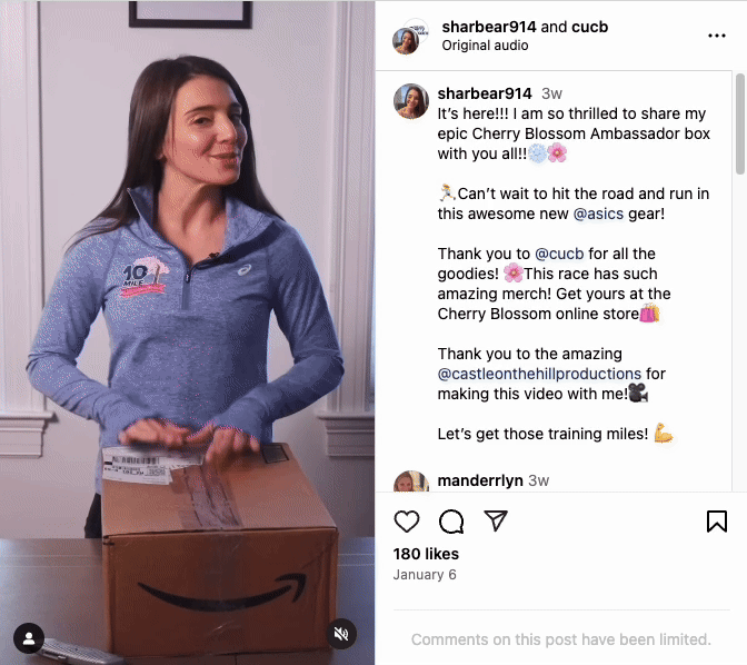 instagram trends trending talking reel example credit union cherry blossom