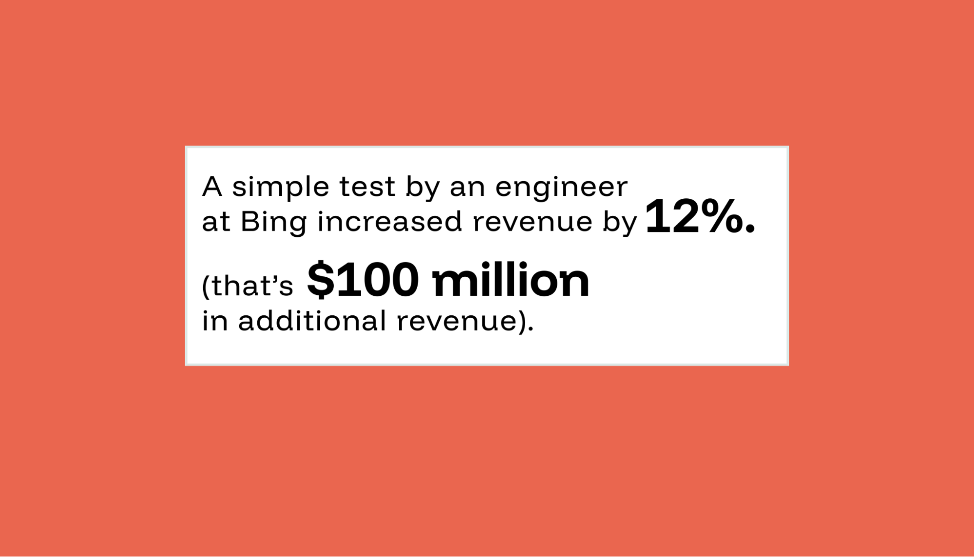 The percentage of revenue increase in Bing’s marketing experimentation