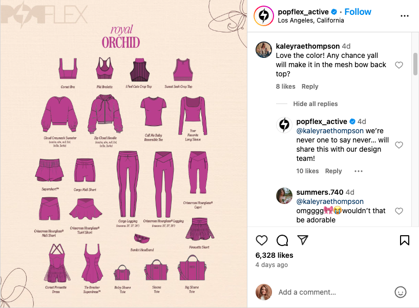 instagram trends comment interactions example popflex